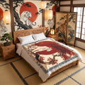 White Tiger Japanese Woven Blanket