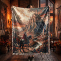 Medieval Castle Knight Woven Blanket
