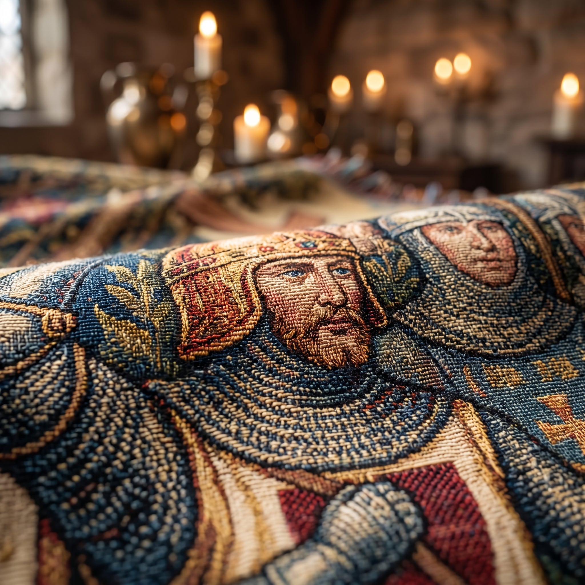 King Arthur Medieval Woven Blanket