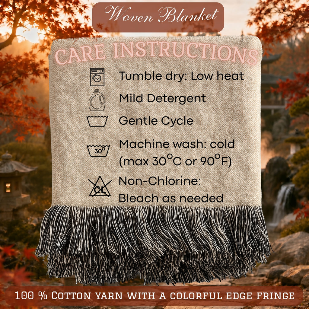 Personalized Wedding Date Woven Blanket