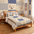 Personalized Teddy Bear Patchwork Baby Blanket
