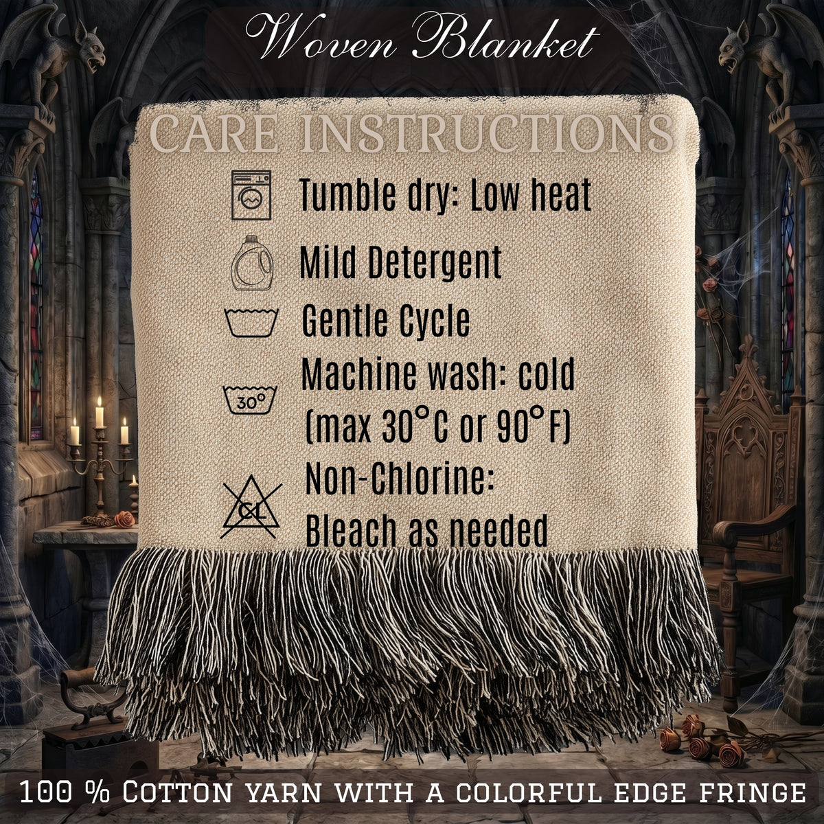 Personalized Skeleton Couple Wedding Woven Blanket