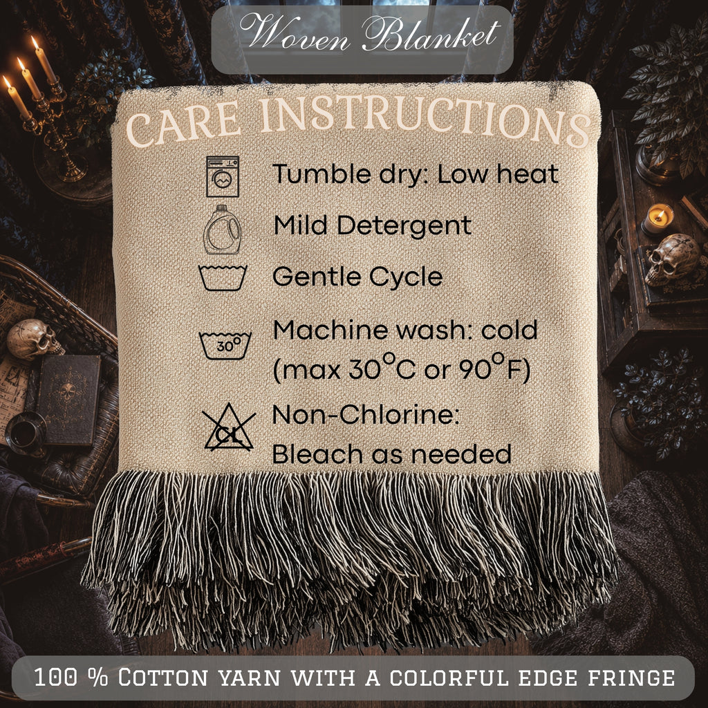 American Reaper Woven Blanket – Gothic Patriotic Throw
