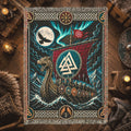 Viking Longship Woven Blanket