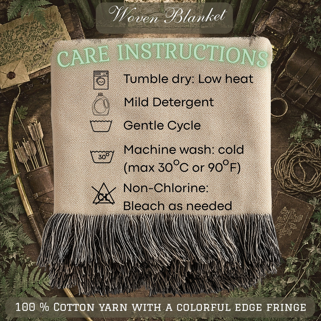 Robin Hood Woven Blanket – Sherwood Forest Fantasy Throw