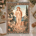 Classical Nude Art Woven Blanket – Romantic Garden Tapestry Throw
