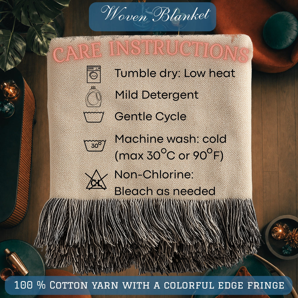 Abstract Cocktail Party Woven Blanket