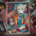 Snow Leopard DJ Woven Blanket