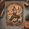 Tiger Style Kung Fu Woven Blanket with Spirit Tiger