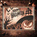 Vintage Jack O’ Lantern Halloween Woven Blanket