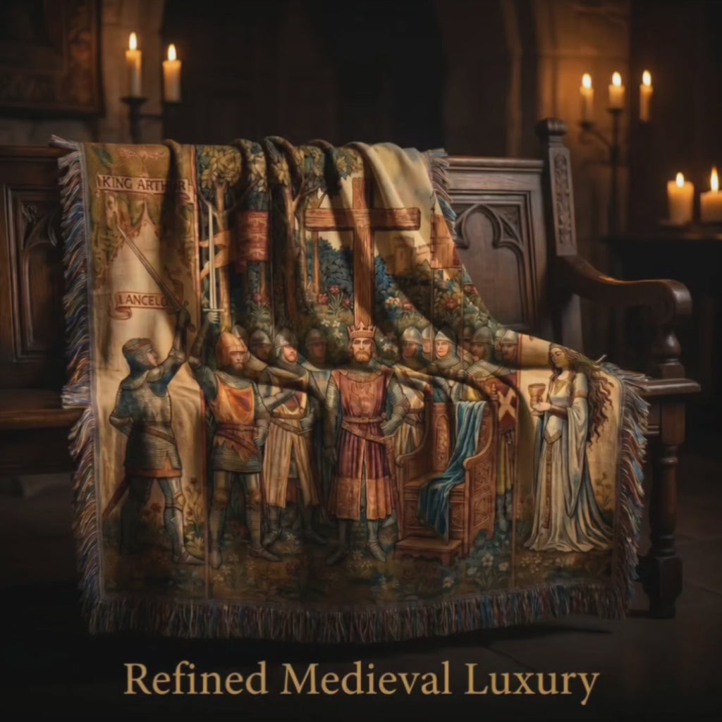 King Arthur Medieval Woven Blanket