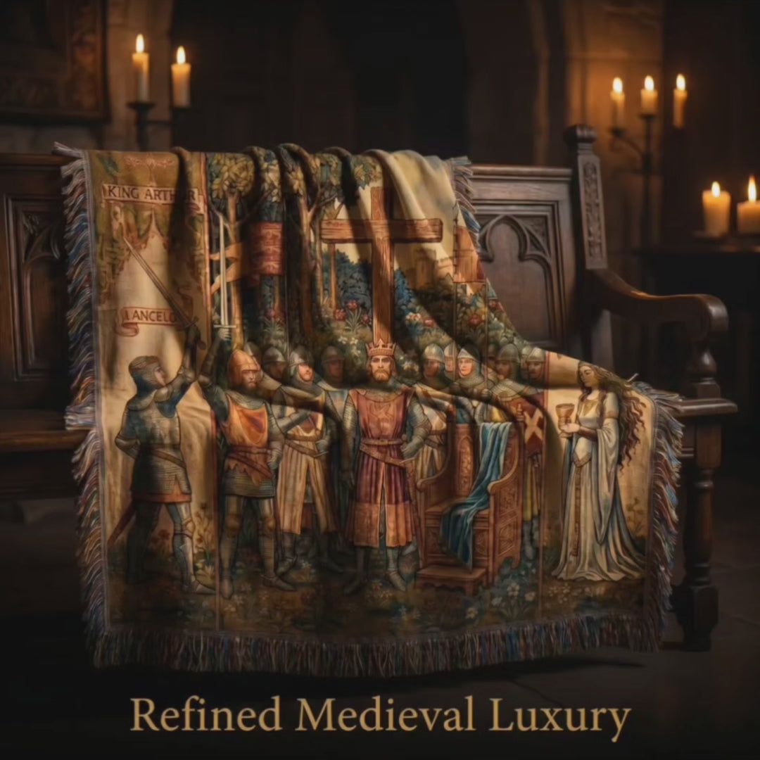 King Arthur Medieval Woven Blanket